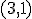 (3,1)