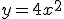 y=4x a la 2