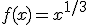 f(x)=x^{1/3}