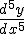 \frac{d^5y}{dx^5}