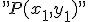 P(x sub 1, y sub 1)
