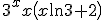 3^xx\left(x\ln 3+2\right)