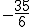 -\frac{35}{6}