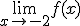 \lim_{x\to -2}f(x)