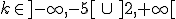 $k\in ]-\infty,-5[\,\cup\,]2,+\infty[$