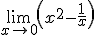 \lim_{x\to 0}\left(x^2-\frac{1}{x}\right)