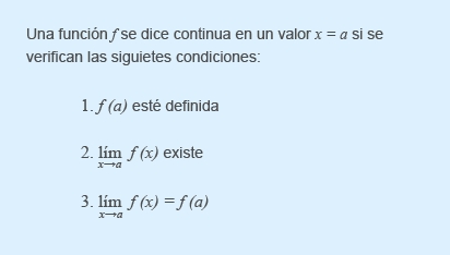 Definición (Continuidad en un punto)