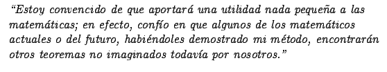 % latex2html id marker 7009
$\displaystyle \begin{tabular}{l} \emph{\textquoted...
...emas no imaginados todav\'{\i}a por nosotros.\textquotedblright } \end{tabular}$