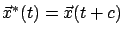 $\vec{x}^*(t) = \vec{x}(t+c)$