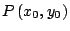 $ P\left( x_{0},y_{0}\right) $