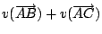 $v(\overrightarrow{AB})+ v(\overrightarrow{AC})$