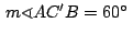 $\,m \sphericalangle AC'B= 60^\circ\,$