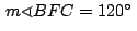 $\,m \sphericalangle BFC= 120^\circ\,$