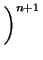 $\displaystyle \left.\vphantom{ 1+\frac{1}{n\left( n+2\right) }}\right)^{n+1}_{}$