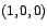 $\left( 1,0,0\right) $