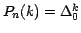 $P_n(k) = \Delta
_0^k $