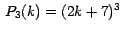 $\,P_3(k) = (2k+7)^3\,$