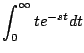 $\displaystyle \int_0^{\infty} t e^{-st} dt$