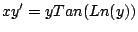 $xy^{\prime} = y Tan(Ln(y)) $