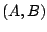 $(A,B)$