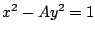 $x^2 - A y^2 = 1$