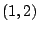 $(1,2)$