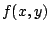 $f(x,y)$