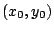 $(x_0,y_0)$