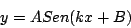 \begin{displaymath}
y = A Sen(kx + B)
\end{displaymath}