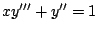 $xy^{\prime \prime \prime} + y^{\prime \prime} = 1$