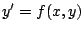 $y^{\prime}
= f(x,y)$