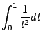 $\displaystyle \int_0^1 \frac{1}{t^2} dt
$