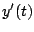 $ y^{\prime}(t)$
