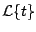 $ {\cal L} \{t \}$