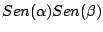 $\displaystyle Sen(\alpha) Sen(\beta)$