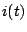 $\displaystyle i(t)$